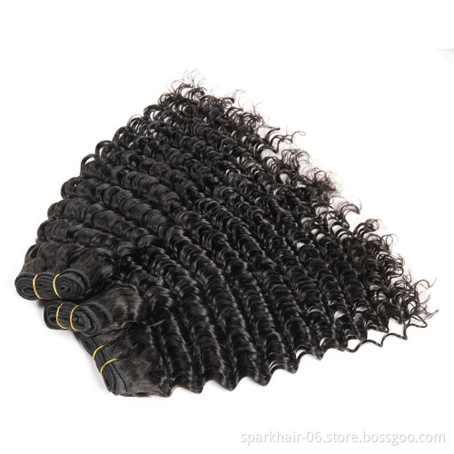 100% raw virgin brazilian human hair wave bundles , remy brazilian human hair bundles , loose Deep curly body wave virgin hair